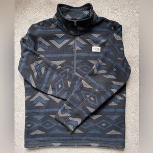 Mens The North Face Gordon Lyons Half Zip Fleece Sweater Aztec Print Large